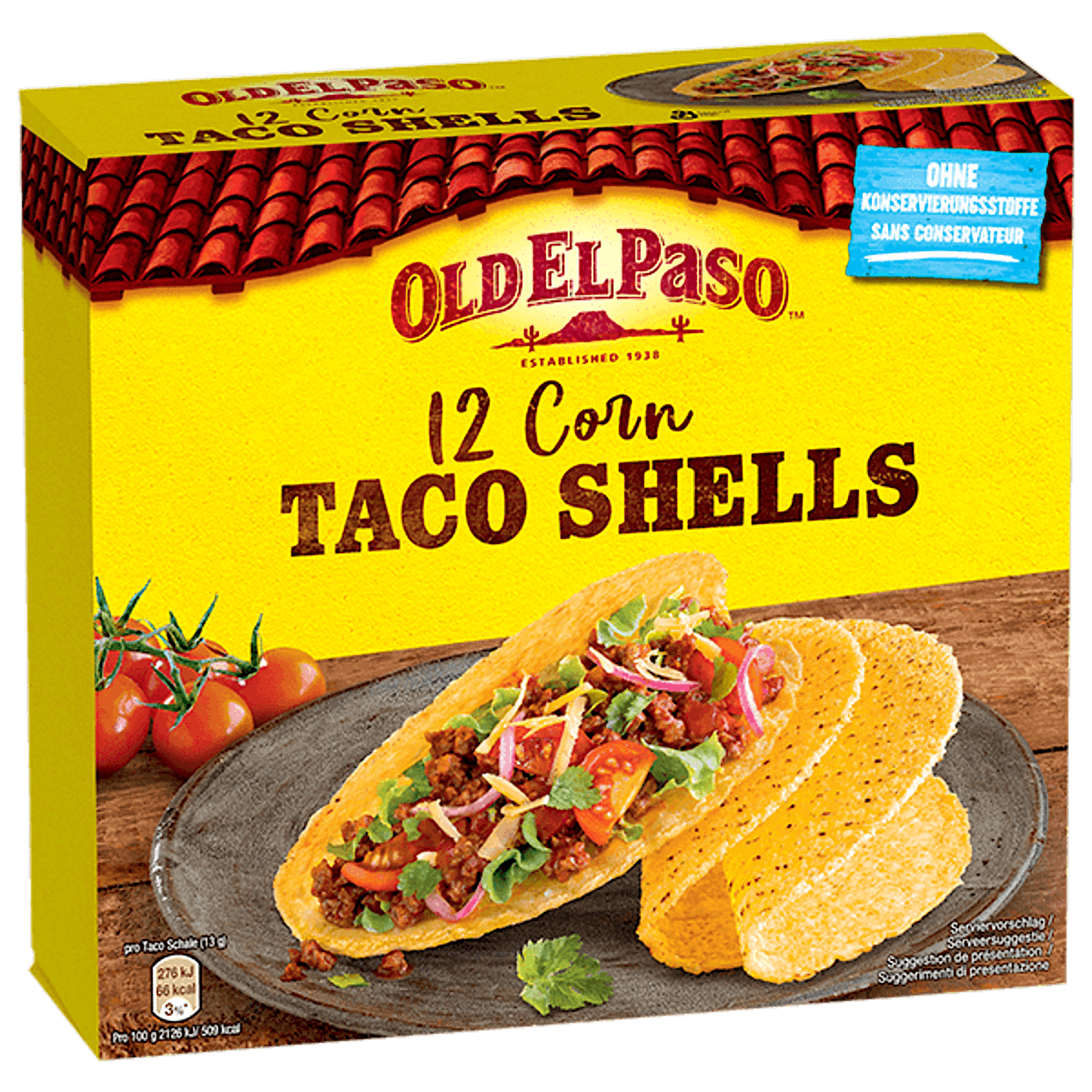 12er-Pack Old El Paso Corn Taco Shells, 156 g